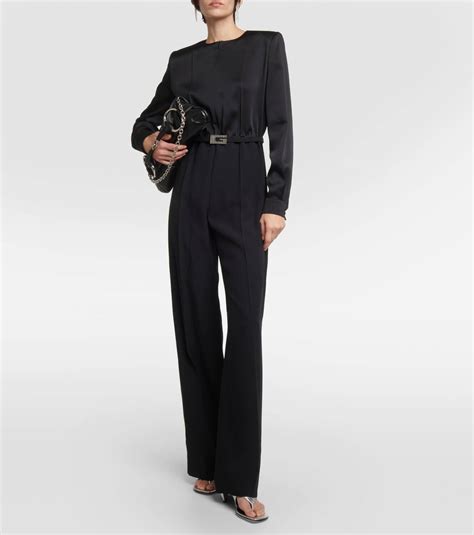 gucci belted jumpsuit|jumpsuit gucci bodysuit.